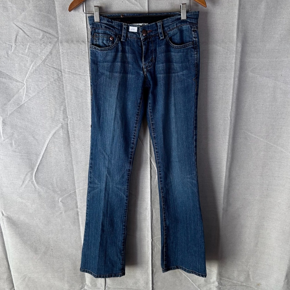 Red‎ by Marc Ecko Emerald Sentiment Bootcut Jeans Blue Denim Size 3 Y2K Low Rise